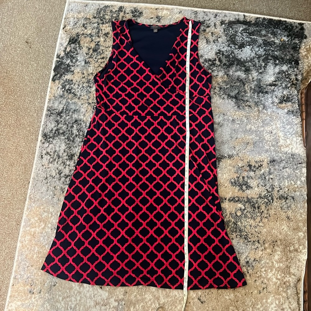 Mix by 42 Hawthorn blue and red pattern dress. Super cute